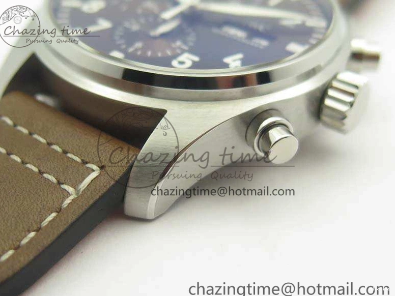 MIROTIME 0523 SunProtective Pilot Chrono IW377713 ZF 1:1 Best Edition Brown Dial On Brown Leather Strap A 7214